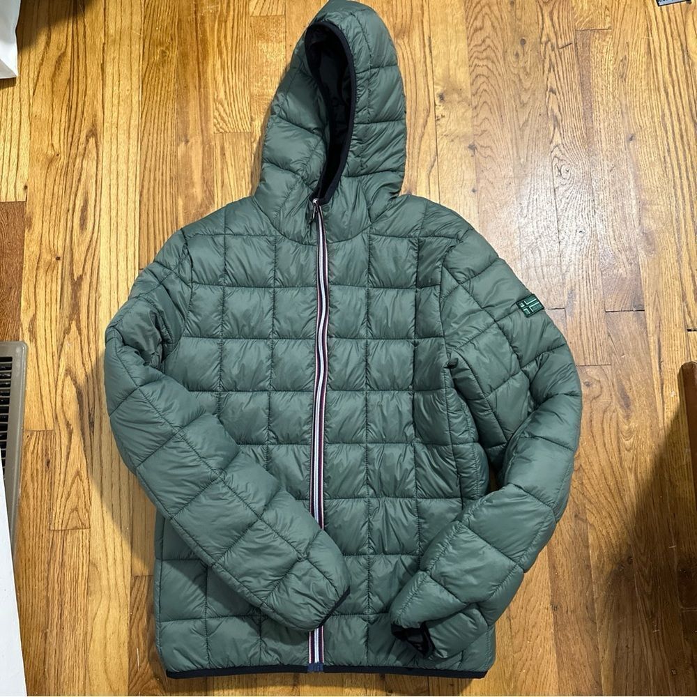 Norway 1963 Men's Black / army gree reversible puffer Jacket Hood Sz M - Picture 13 of 16